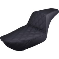 Image of 896-04-172 - Saddlemen Step Up Front Lattice Stitch Seat For Harley Davidson FXD 1340 1996-1998 - Black