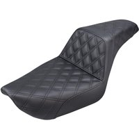 896-04-175 - Saddlemen Step Up Full Lattice Stitch Seat For Harley Davidson FXD 1340 1996-1998 - Black