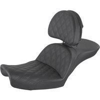 896-04-030LS - Saddlemen Explorer Lattice Stitch Seat For Harley Davidson FXD 1340 1996-1998 - Black