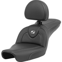 896-04-185BR - Saddlemen Roadsofa Carbon Fibre Seat For Harley Davidson FXD 1340 1996-1998 - Black