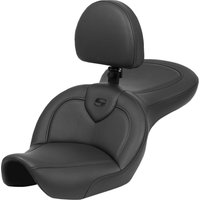 896-05-187BR - Saddlemen RoadSofa Standard Reach Seat For Harley Davidson FXDWG1340 1996-1998 Black Stitching - Black