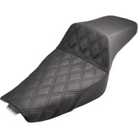807-11-172 - Saddlemen Step Up Front Lattice Seat For Harley Davidson XL 1200 C 2007-2020 - Black