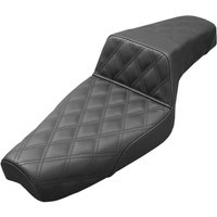 Image of 879-03-175 - Saddlemen Step Up Seat For Harley Davidson XL 1200 C 1996-2018 - Black