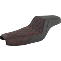 Image of 807-11-172RD - Saddlemen Step Up Seat For Harley Davidson XL 1200 C 2004-2020 - Black/Red