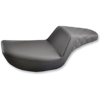 882-09-173 - Saddlemen Step Up Seat For Harley Davidson FXLR 1340 1987-1994 Rear Lattice Stitch - Black
