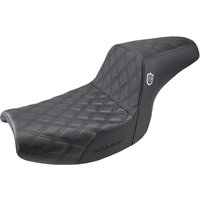 Image of SC88209DB - Saddlemen Pro Series SDC Performance Grip Seat For Harley Davidson FXLR 1340 1987-1994 - Black