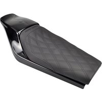 Image of Z4207 - Saddlemen Tracker Solo Lattice Stitched Seat For Harley Davidson XL 1200 C 1996-2003 - Black