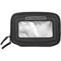 Image of EX000625 - Saddlemen E-Pak Magnetic Pouch Tank Bag - Black/Clear