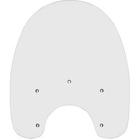 MEP6370 - Memphis Shades Windshield For Harley Davidson FLS 1690 2012-2016 48.5 cm (19") - Clear