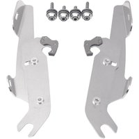 MEM8971 - Memphis Shades Fats/Slim Windshield Trigger Lock Complete Mount Kit For Harley Davidson FLS 1690 2012-2016 - Polished