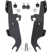 MEM8988 - Memphis Shades Fats/Slim Windshield Trigger Lock Complete Mount Kit For Harley Davidson FLS 1690 2012-2016 - Black