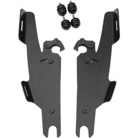 MEB2032 - Memphis Shades Fats/Slim Windshield Trigger Lock Complete Mount Kit For Harley Davidson FLFB 1750 2018-2020 - Black
