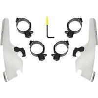 MEK2046 - Memphis Shades Fats/Slim Windshield Trigger Lock Complete Mount Kit For Harley Davidson FLSB 1750 2018-2024 - Polished