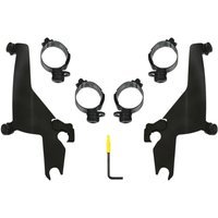 MEB2047 - Memphis Shades Sportshield Trigger Lock Complete Mount Kit For Harley Davidson FLSB 1750 2018-2024 - Black