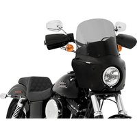 MEP86812 - Memphis Shades Road Warrior Windshield For Harley Davidson FLHR 1340 1994-1998 33 cm (13") - Black/Smoke