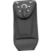 93309 - Mustang Tank Bib with Pouch For Harley Davidson FLH 1200 1970-1980 - Black/Silver
