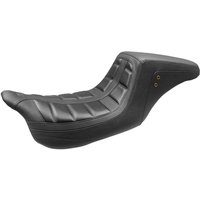 Image of 75239 - Mustang Squareback One Piece Seat For Harley Davidson FLH 1868 2021 - Black