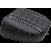 88402 - Mustang Deluxe Touring Passenger Carbon Fibre Seat For Harley Davidson FLHTK 1868 2023-2024 - Black