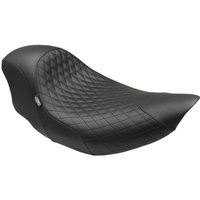 Image of 76307 - Mustang Shope Signature Series Cafe Seat For Indian Chief 111 2014-2020 - Black