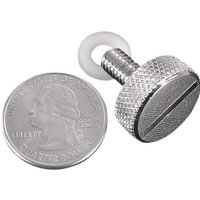 78043 - Mustang Quarter Turn Seat Thumb Screw Kit For Harley Davidson FLD 1690 2012-2013 - Chrome