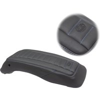 Image of 77640SB - Mustang Saddlebag Lid Covers For Harley Davidson FLH 1868 2021 - Black/Blue