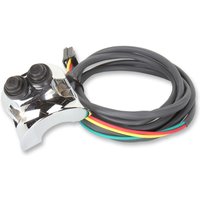 Image of 0616-0207 - Legend Suspension Handlebar Mounted Control For Harley Davidson FLHR 1450 1999-2003 - Chrome