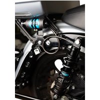 Image of 1313-0167 - Legend Suspension REVO ARC Remote Reservoir External Mount For Harley Davidson FLHR 1690 - Black