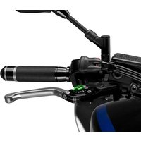 Image of 110PV - Puig Folding V3 Brake Lever For Ducati 1098 2007-2008 - Silver With Green Selector