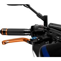 110TA - Puig Folding V3 Brake Lever For Ducati 1098 2007-2008 - Orange With Blue Selector