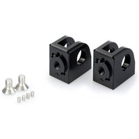 20235N - Puig Adjustable Footpeg Adaptors For Kawasaki Ninja 1000 SX 2020-2024 - Black