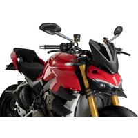 Image of 20467F - Puig New Generation Sport Screen For Ducati Streetfighter V2 2022-2024 - Dark Smoke
