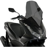 20637F - Puig V-Tech Line Touring Screen For Honda PCX 125 2021-2024 - Dark Smoke
