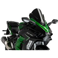 Image of 21714N - Puig Z-Racing Screen For Kawasaki H2 SX SE 2023-2025 - Black