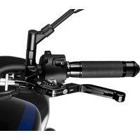 24NNP - Puig Extendable Folding V3 Clutch Lever For Ducati 1098 2007-2008 - Black Extender With Silver Selector