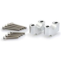 Image of 3741P - Puig 30mm Handlebar Risers For 29mm Bars For KTM 1290 Super Adventure R 2021-2024 - Silver