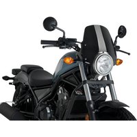 Image of 3829N - Puig New Generation Sport Screen For Honda CMX500 Rebel 2017-2025 - Black