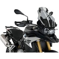 Image of 3831H - Puig Touring Screen With Extender For BMW F750 GS 2018-2024 - Light Smoke