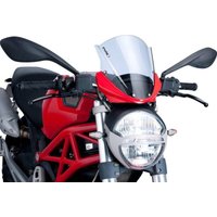 Image of 5650F - Puig Touring Screen For Ducati Monster 1100 2009-2010 - Dark Smoke