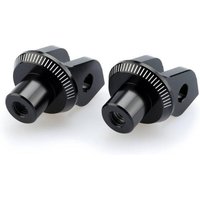 6864N - Puig Footpeg Adaptors For Aprilia RS660 2021-2025 - Black