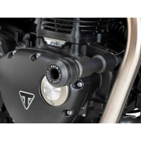 Puig Vintage Frame Sliders For Triumph Bonneville Bobber 2017-2024 - Black