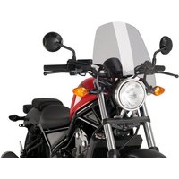 Image of 9462H - Puig New Generation Touring Screen For Honda CMX500 Rebel 2017-2025 - Light Smoke