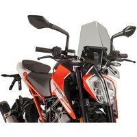 Image of 9514H - Puig New Generation Sport Screen For KTM 125 Duke 2017-2023 - Light Smoke