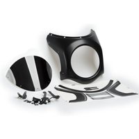 Image of 9553N - Puig Retro Black Semi Fairing & Screen 195mm For Mash Black Seven - Black