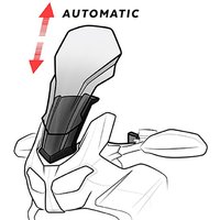 9718N - Puig Electronic Screen Height Adjuster For BMW R1200 GS 2013-2018 - Black