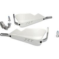 Image of JET-002-02-WH - Barkbusters JET Wrap Around Hand Guards For Tapered Handlebars - White