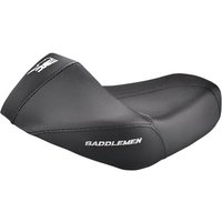Image of 807-03-0024 - Saddlemen Signature Series 1WR Solo Seat For Harley Davidson XL 1200 C 2004-2019 - Black/White