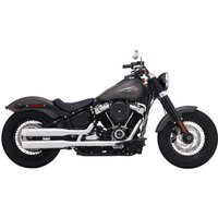 Image of 500-1200C - 500-1200C - Rinehart 3.5" Dual Silencers - Harley Davidson FXBRS 1868 2018-2022