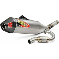 Image of 0122025H - Pro Circuit T-6 Euro Stainless Steel & Titanium Exhaust System For Kawasaki KXF250 2020