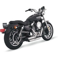 Image of 17219 - Vance & Hines Shortshots Staggered Exhaust System For Harley Davidson XL 1200 C 2004-2013 - Chrome
