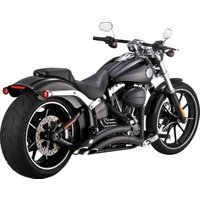 Image of 46365 - Vance & Hines Big Radius Exhaust System For Harley Davidson FXSB 1690 2013 - Black